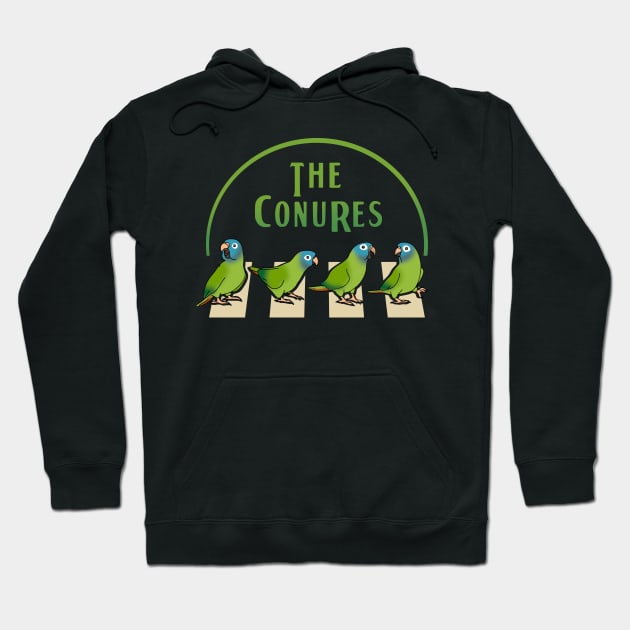 Blue crowned conure - The Conures Band Hoodie by FandomizedRose